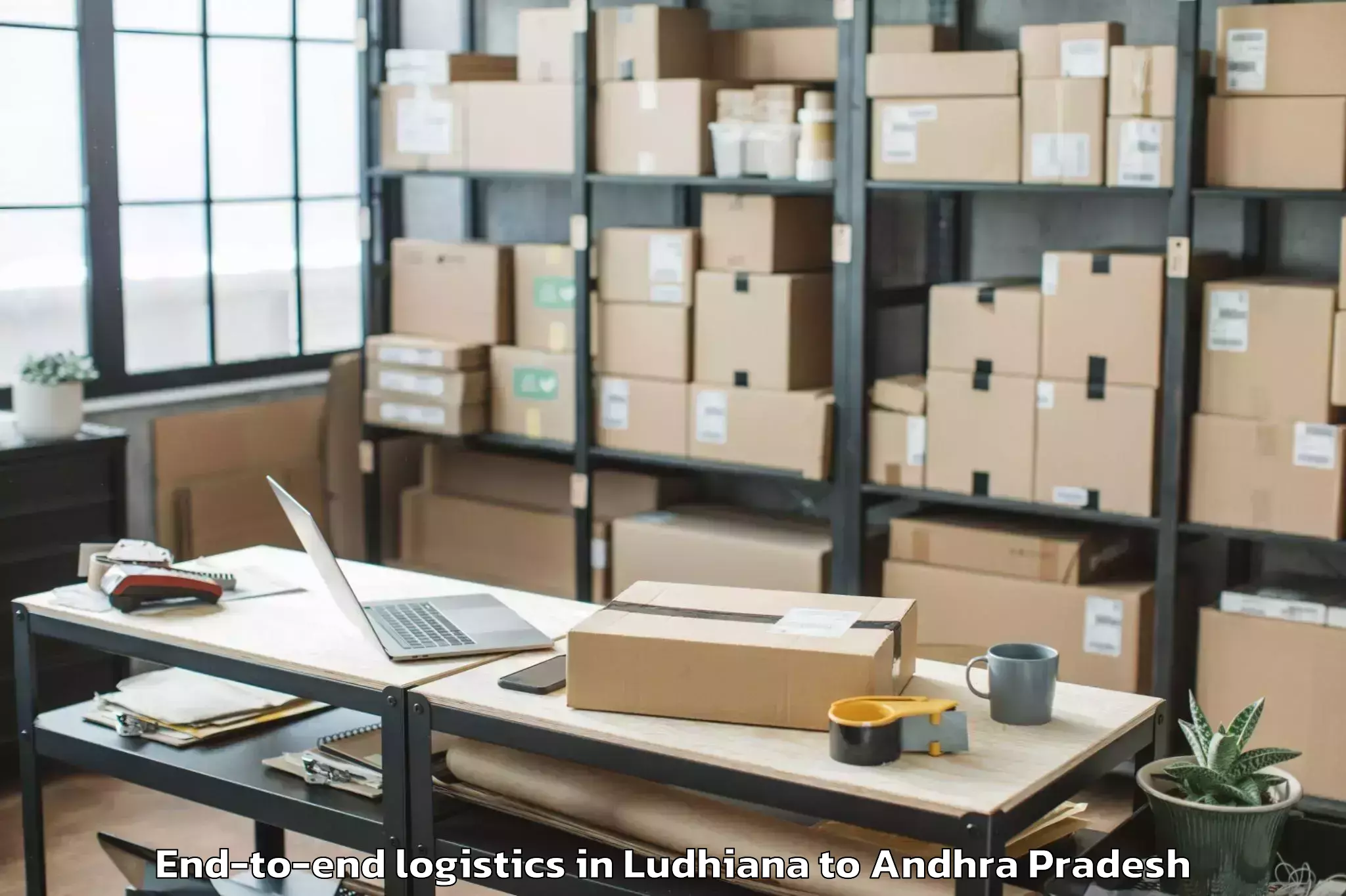 Leading Ludhiana to Kirlampudi End To End Logistics Provider